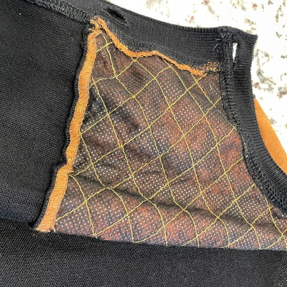 August Silk Heritage - Size Medium - Cardigan Sweater - Black/Brown - Picture 7 of 8